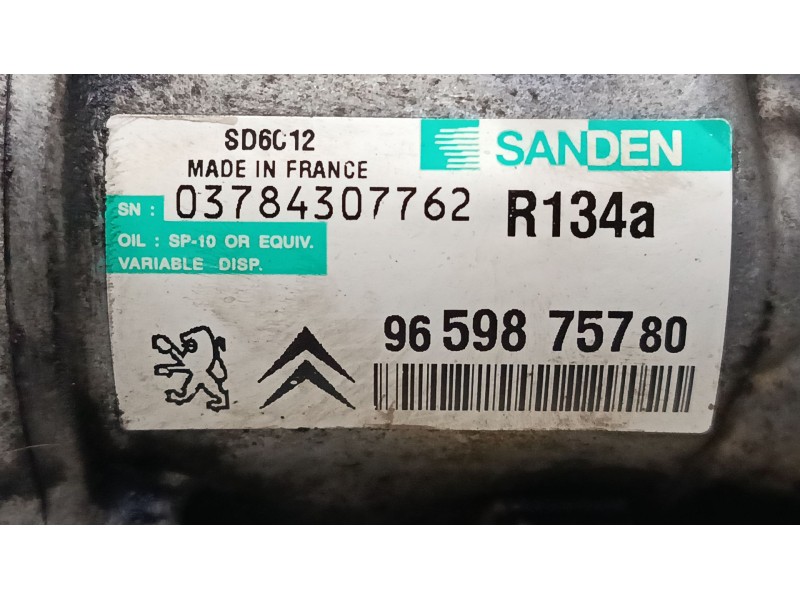 Recambio de compresor a/a para peugeot 207/207+ (wa_, wc_) 1.4 referencia OEM IAM 9659875780  