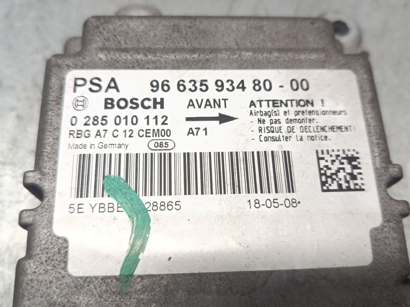 Recambio de centralita airbag para peugeot 207/207+ (wa_, wc_) 1.4 16v referencia OEM IAM   