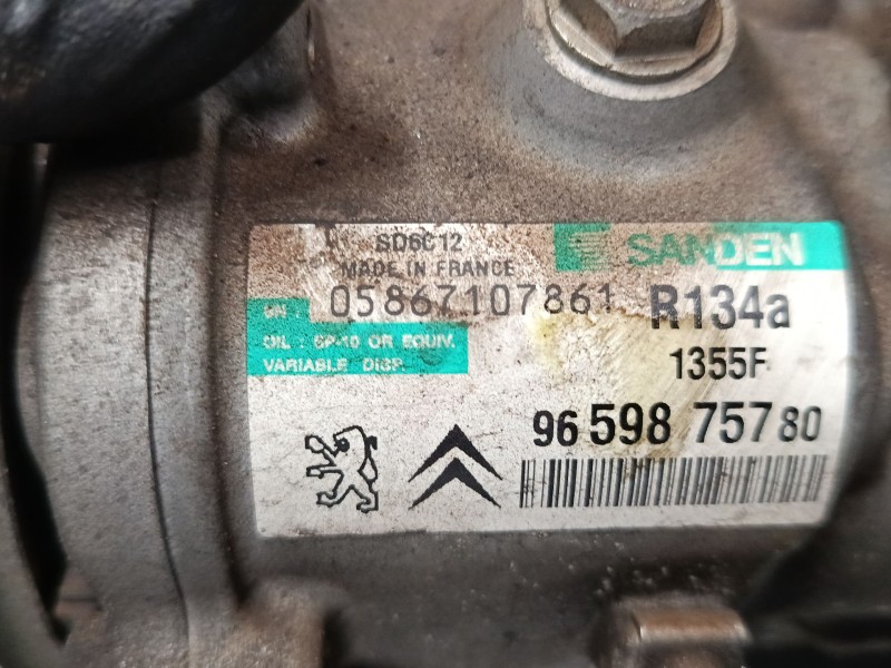 Recambio de compresor a/a para peugeot 207/207+ (wa_, wc_) 1.4 16v referencia OEM IAM 9659875780  