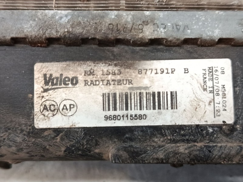 Recambio de radiador agua para peugeot 207/207+ (wa_, wc_) 1.4 16v referencia OEM IAM   