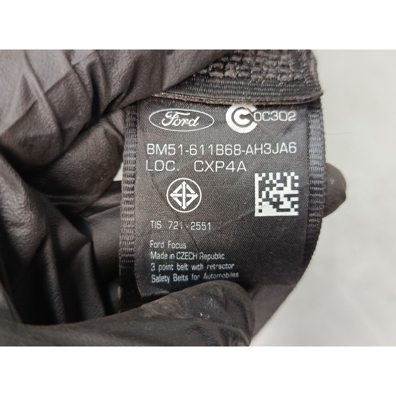 Recambio de cinturon seguridad trasero derecho para ford focus iii turnier 1.0 ecoboost referencia OEM IAM 34074772D  