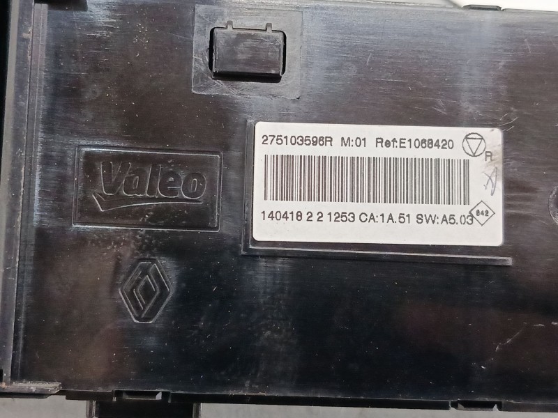 Recambio de mando climatizador para renault megane cc (ez0/1_) 1.2 tce (ez16) referencia OEM IAM 275103596R  