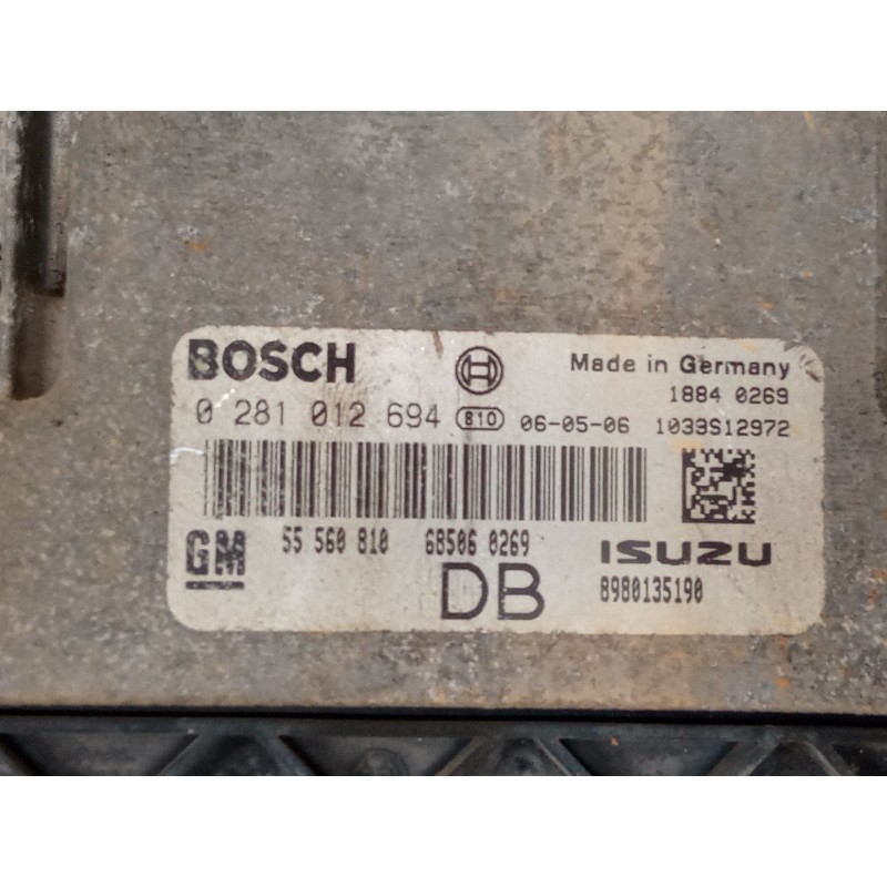 Recambio de centralita motor uce para opel astra h station wagon (a04) 1.7 cdti (l35) referencia OEM IAM 55560810 0281012694 