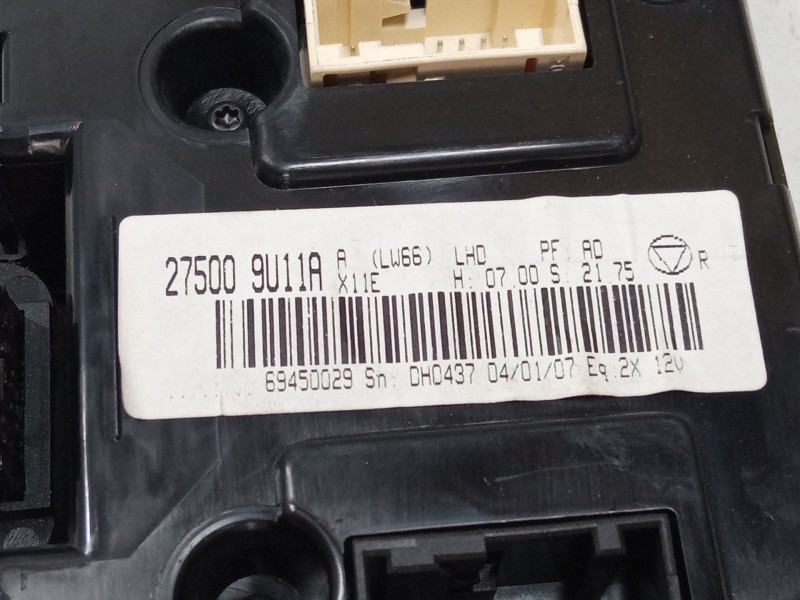 Recambio de mando climatizador para nissan note (e11, ne11) 1.4 referencia OEM IAM 275009U11A  