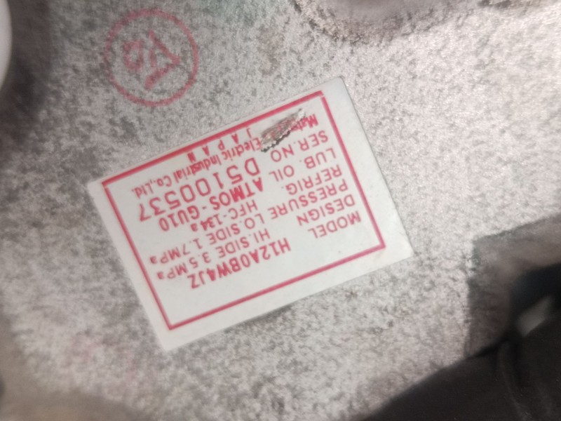 Recambio de compresor a/a para mazda 5 (cr) 1.8 (cr19) referencia OEM IAM H12A0BW4JZ  