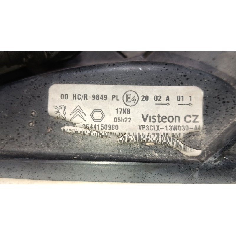 Recambio de faro izquierdo para citroën berlingo / berlingo first furgoneta/monovolumen (m_) 1.6 hdi 75 (mb9hw) referencia OEM I