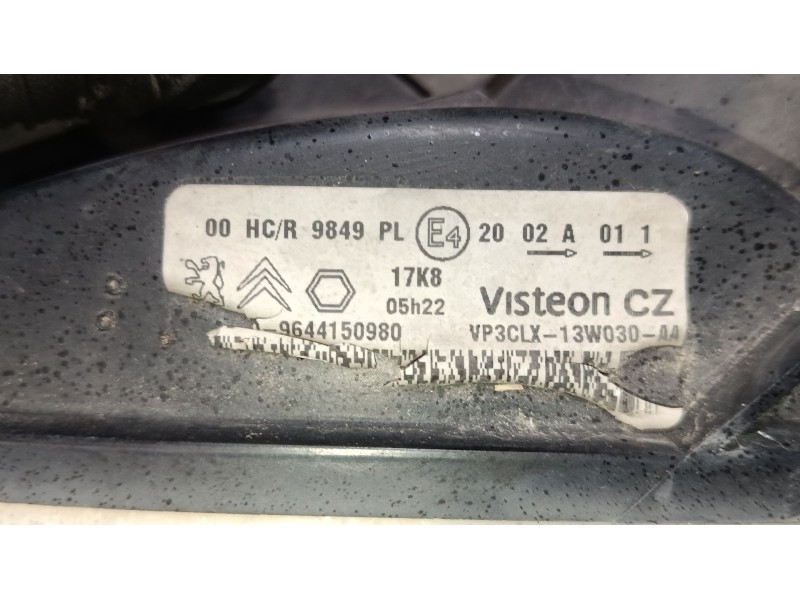 Recambio de faro izquierdo para citroën berlingo / berlingo first furgoneta/monovolumen (m_) 1.6 hdi 75 (mb9hw) referencia OEM I