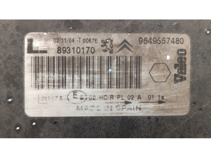 Recambio de faro izquierdo para citroën xsara picasso (n68) 1.6 referencia OEM IAM 9649557480  