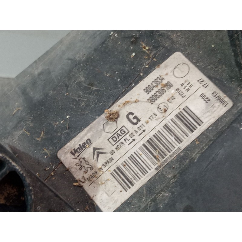Recambio de faro izquierdo para citroën berlingo multispace (b9) 1.6 hdi 90 referencia OEM IAM 9806306180 90043834 