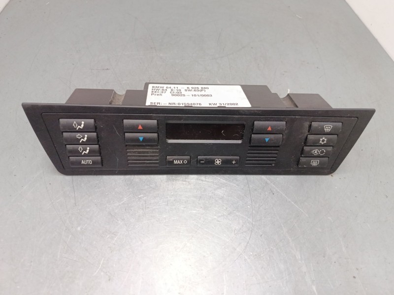 Recambio de mando climatizador para bmw x5 (e53) 3.0 d referencia OEM IAM 64116926880 900251010003 