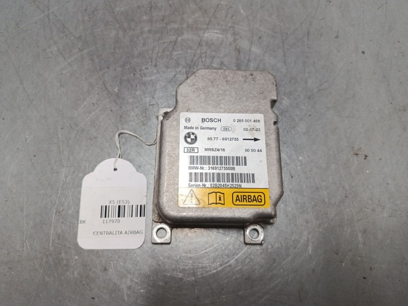 Recambio de centralita airbag para bmw x5 (e53) 3.0 d referencia OEM IAM 65776912755 0285001458 