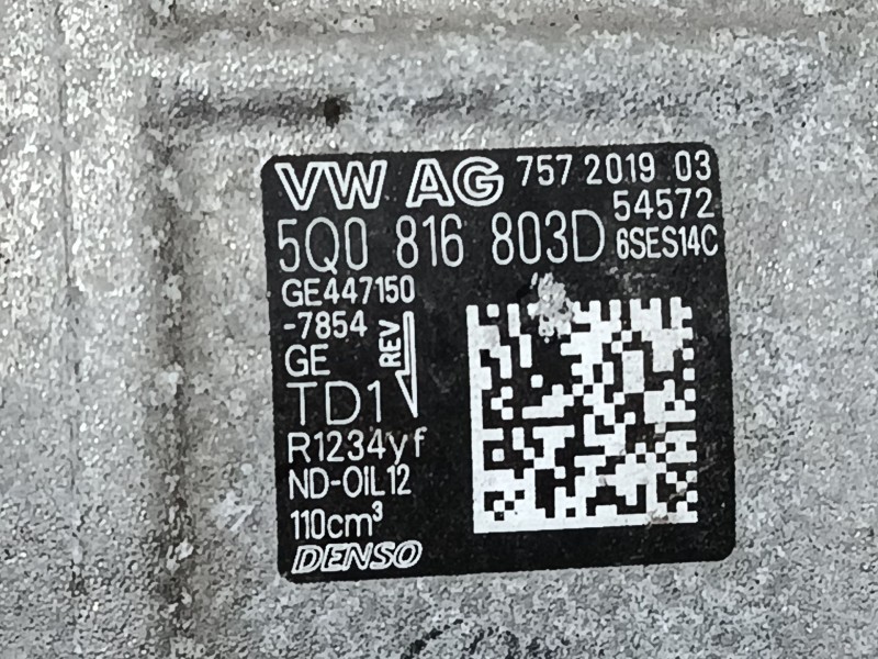 Recambio de compresor a/a para seat ibiza v (kj1, kjg) 1.0 mpi referencia OEM IAM   