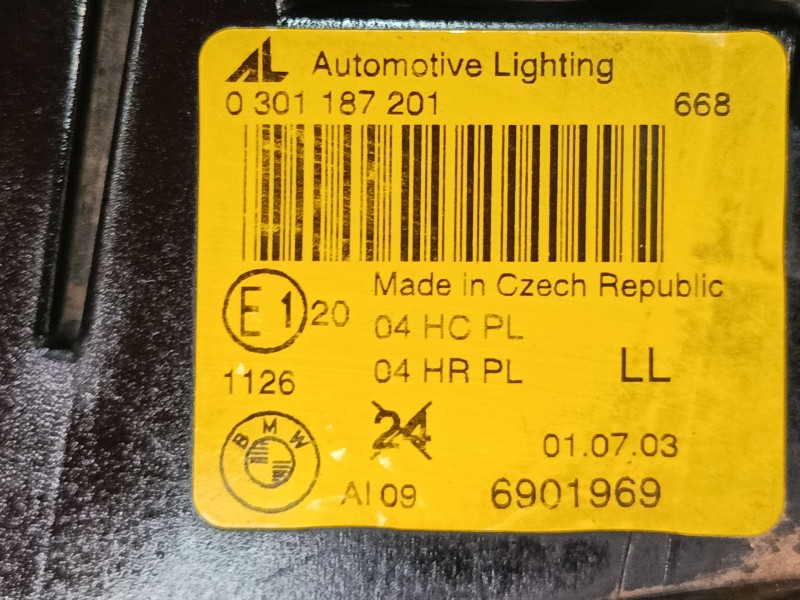 Recambio de faro izquierdo para bmw 3 compact (e46) 325 ti referencia OEM IAM 6901969 0301187201 