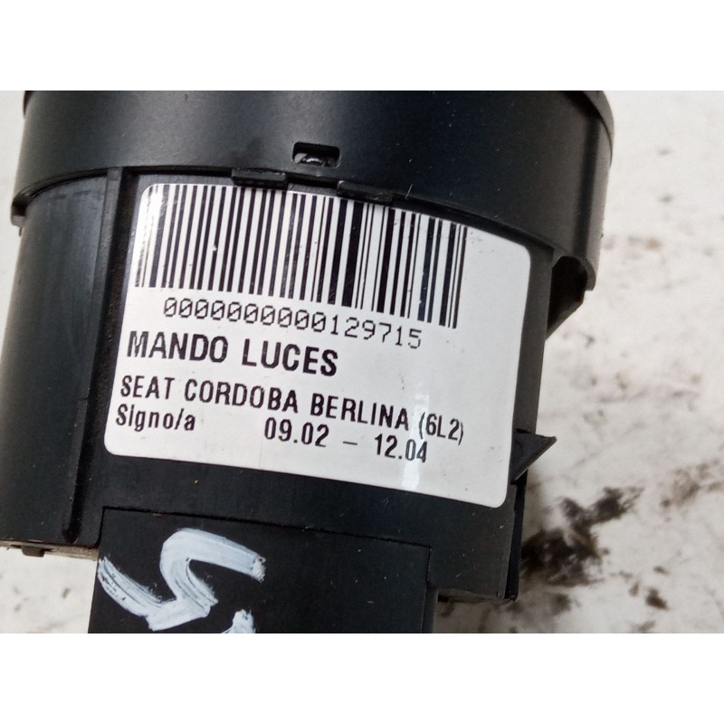 Recambio de conmutador de luces para seat cordoba (6l2) 1.9 tdi referencia OEM IAM   