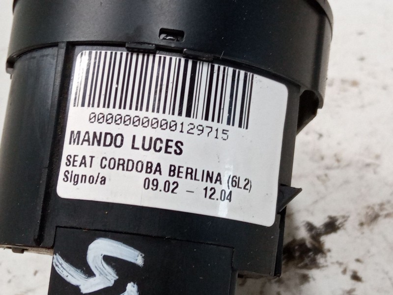 Recambio de conmutador de luces para seat cordoba (6l2) 1.9 tdi referencia OEM IAM   