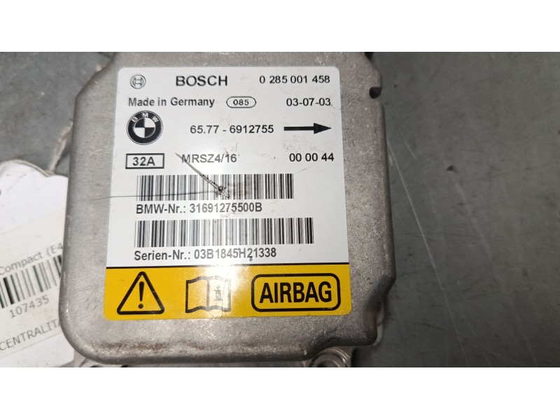 Recambio de centralita airbag para bmw 3 compact (e46) 325 ti referencia OEM IAM   