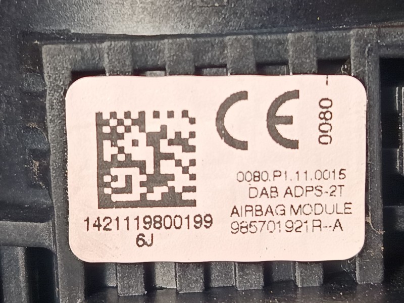 Recambio de airbag volante para renault megane cc (ez0/1_) 1.2 tce (ez16) referencia OEM IAM 985701921R  