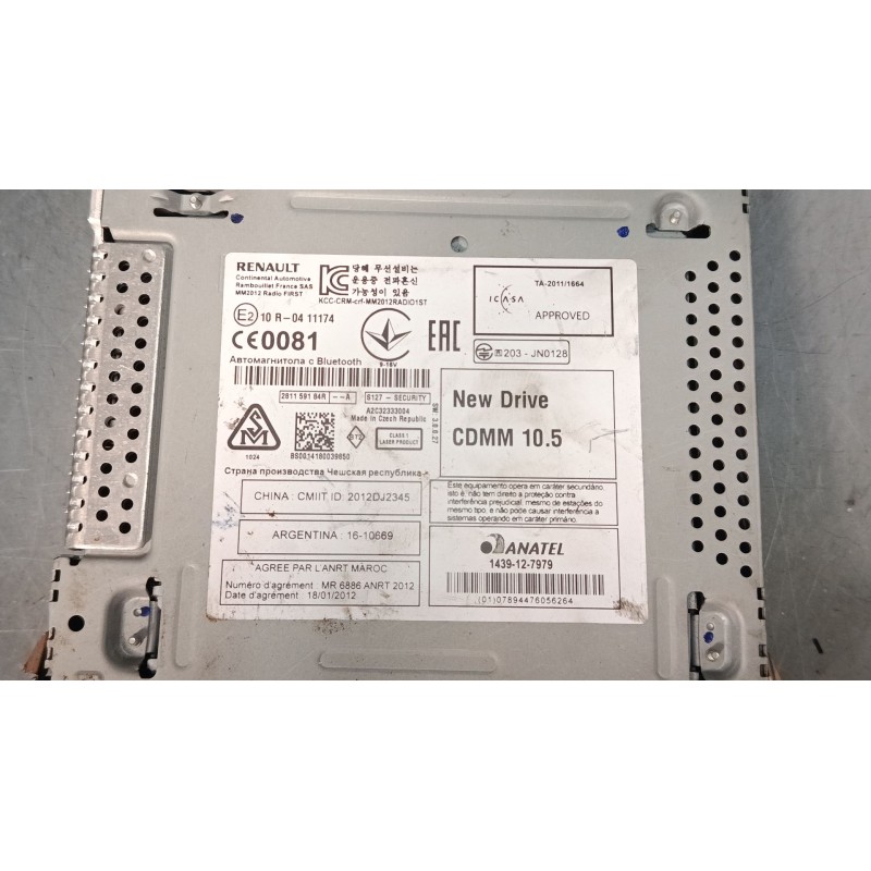 Recambio de radio cd para renault megane cc (ez0/1_) 1.2 tce (ez16) referencia OEM IAM 281159184R A2C32333004 