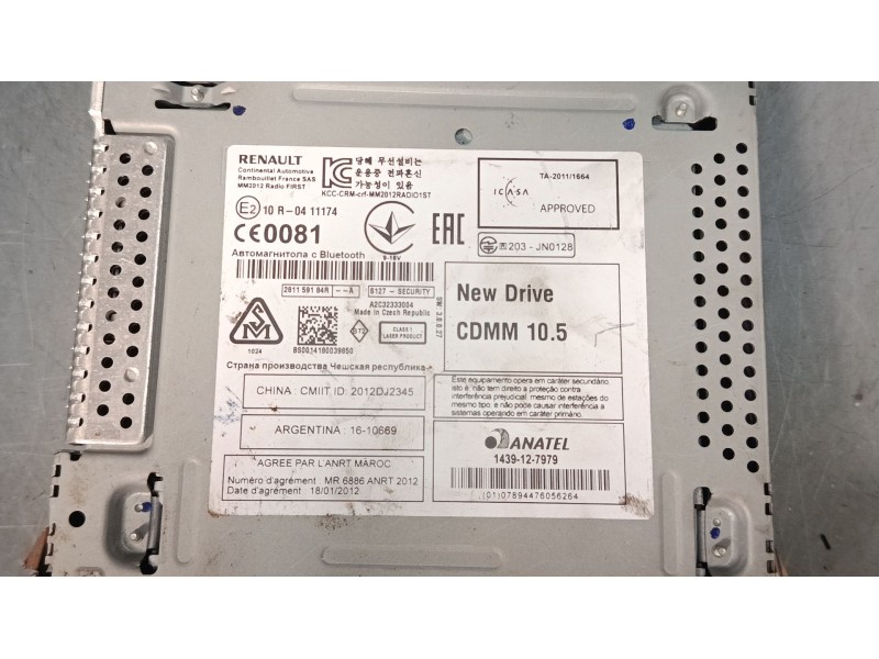 Recambio de radio cd para renault megane cc (ez0/1_) 1.2 tce (ez16) referencia OEM IAM 281159184R A2C32333004 