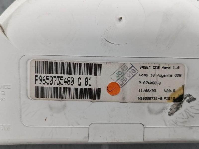 Recambio de cuadro instrumentos para citroën c3 i (fc_, fn_) 1.4 hdi referencia OEM IAM P9650735480  