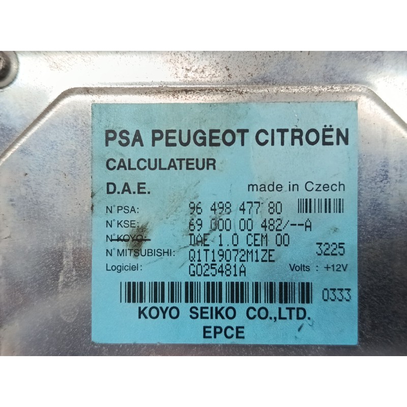 Recambio de centralita direccion asistida para citroën c3 i (fc_, fn_) 1.4 hdi referencia OEM IAM 9649847780  