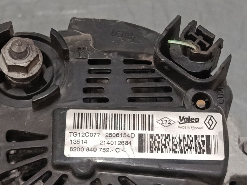 Recambio de alternador para renault megane cc (ez0/1_) 1.2 tce (ez16) referencia OEM IAM TG12C077  