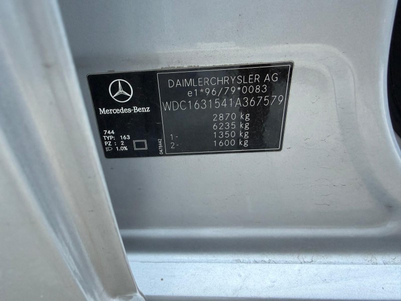 mercedes-benz clase m (w163) del año 2002