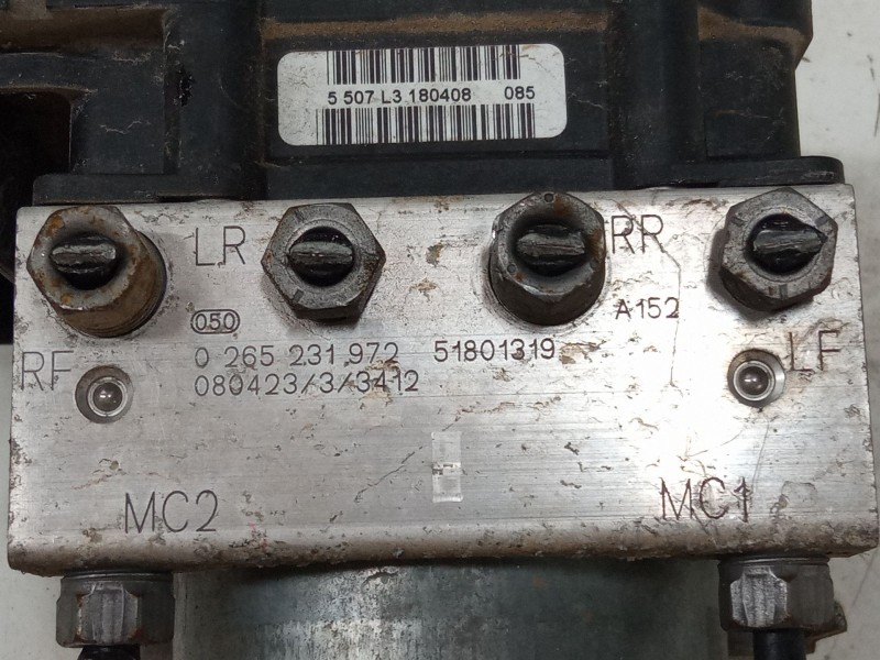 Recambio de abs para fiat 500 c (312_) 1.2 (312cxa1a, 312axa1a) referencia OEM IAM 0265231972  