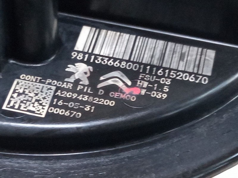 Recambio de aforador para peugeot 208 i (ca_, cc_) 1.6 hdi / bluehdi 75 referencia OEM IAM A2C94382200  