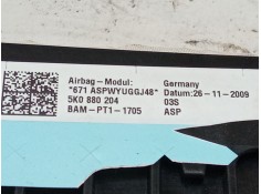 Recambio de airbag salpicadero para volkswagen golf plus v (5m1, 521) 1.4 tsi referencia OEM IAM 5K0880204   2