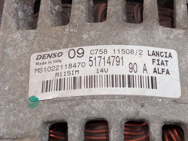 Recambio de alternador para fiat 500 c (312_) 1.2 (312cxa1a, 312axa1a) referencia OEM IAM 51714791  