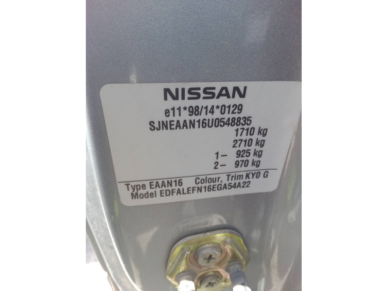 nissan almera ii hatchback (n16) del año 2005