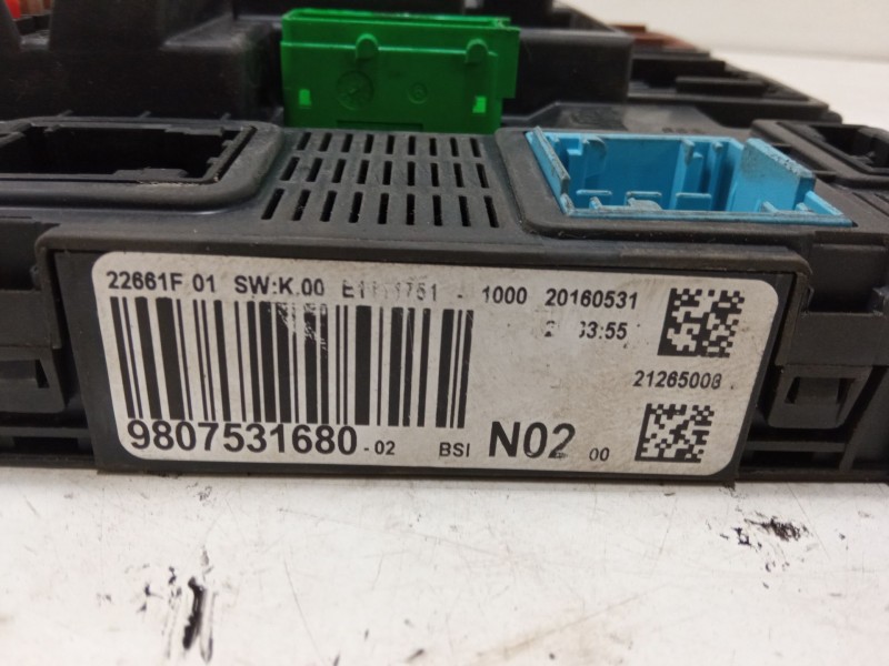 Recambio de bsi para peugeot 208 i (ca_, cc_) 1.6 hdi / bluehdi 75 referencia OEM IAM 9807531680  