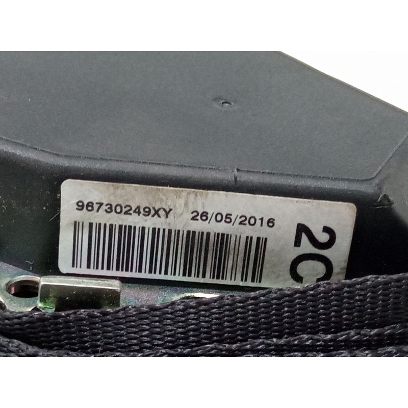 Recambio de cinturon seguridad trasero central para peugeot 208 i (ca_, cc_) 1.6 hdi / bluehdi 75 referencia OEM IAM 96730249XY 