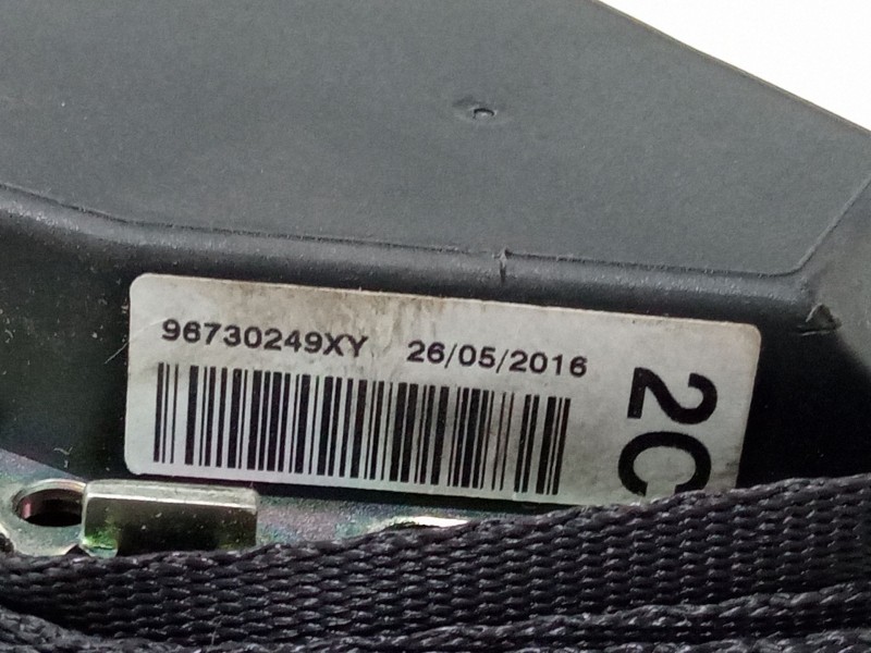 Recambio de cinturon seguridad trasero central para peugeot 208 i (ca_, cc_) 1.6 hdi / bluehdi 75 referencia OEM IAM 96730249XY 