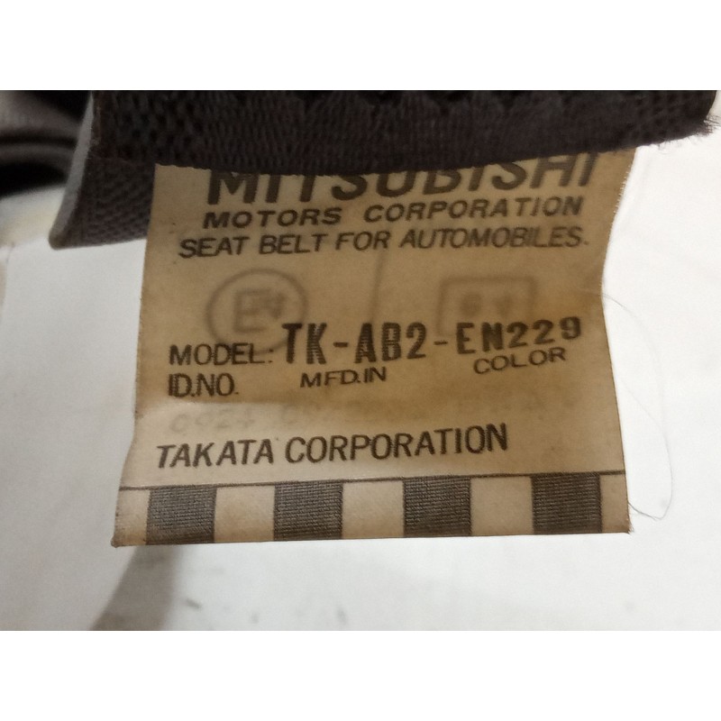Recambio de cinturon seguridad delantero derecho para mitsubishi montero sport i (k7_, k9_) 2.5 td (k94w, k74t) referencia OEM I