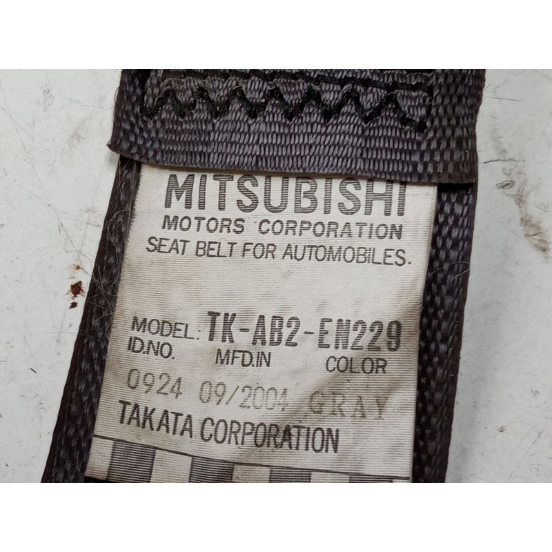 Recambio de cinturon seguridad delantero izquierdo para mitsubishi montero sport i (k7_, k9_) 2.5 td (k94w, k74t) referencia OEM