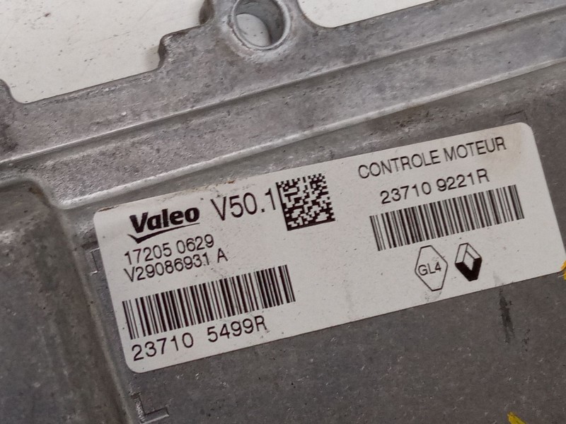 Recambio de centralita motor uce para dacia sandero ii (b8_) tce 90 (b8m1, b8ma) referencia OEM IAM 237105499R  