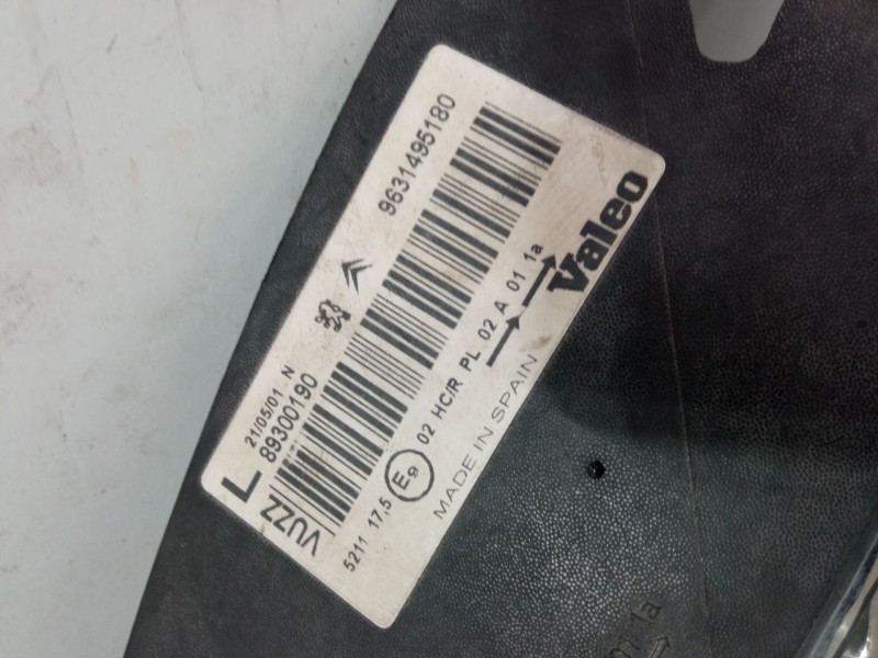 Recambio de faro izquierdo para citroën xsara picasso (n68) 1.6 referencia OEM IAM 9631495180  