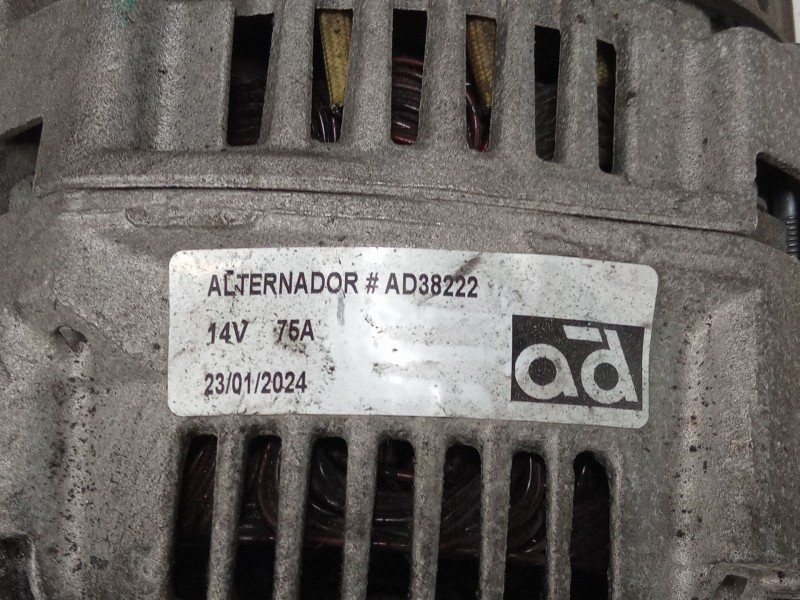 Recambio de alternador para renault kangoo (kc0/1_) d 55 1.9 (kc0d) referencia OEM IAM AD38222  