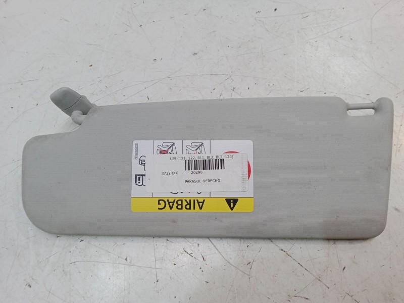 Recambio de parasol derecho para volkswagen up! (121, 122, bl1, bl2, bl3, 123) 1.0 referencia OEM IAM   