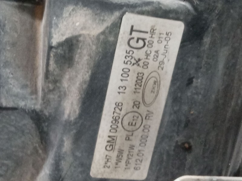 Recambio de faro izquierdo para opel corsa c (x01) 1.3 cdti (f08, f68) referencia OEM IAM 0096726  