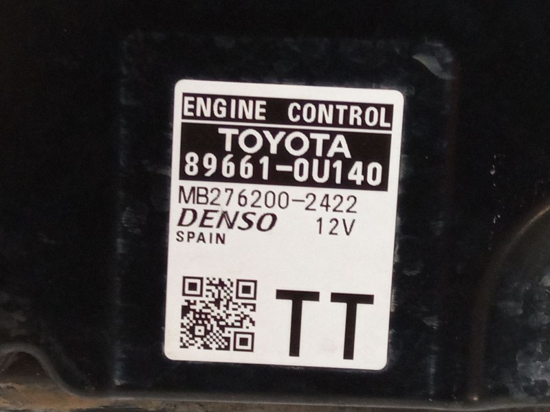 Recambio de centralita motor uce para toyota yaris (_p13_) 1.5 (nsp131_) referencia OEM IAM 896610U140  