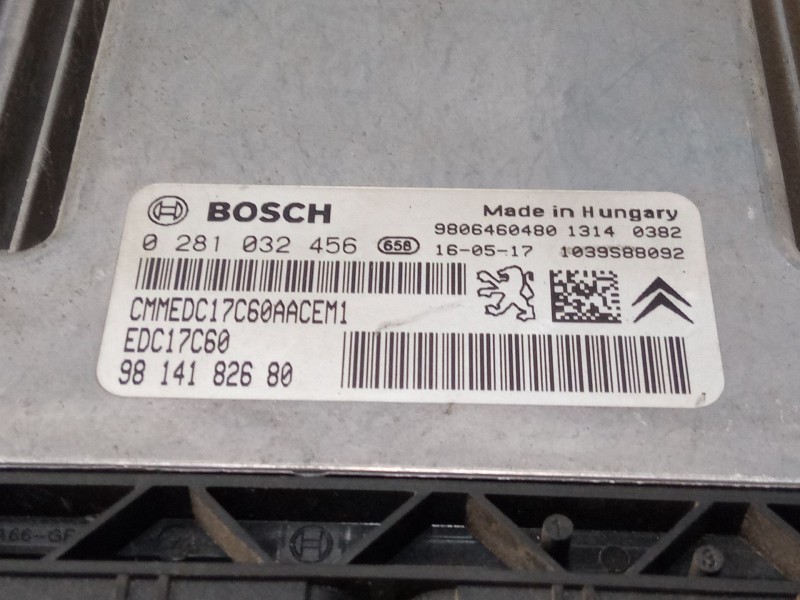Recambio de centralita motor uce para peugeot 208 i (ca_, cc_) 1.6 hdi / bluehdi 75 referencia OEM IAM 9814182680 0281032456 
