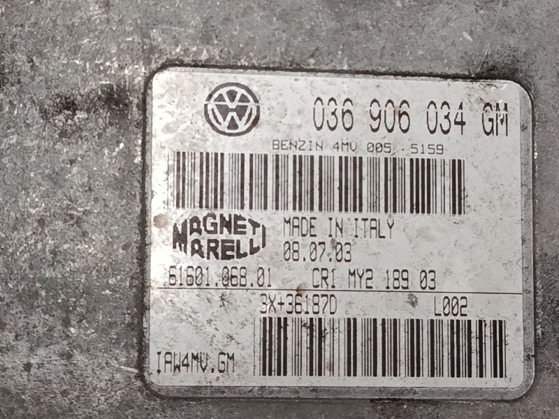 Recambio de centralita motor uce para seat ibiza iii (6l1) 1.4 16v referencia OEM IAM 036906034GM  