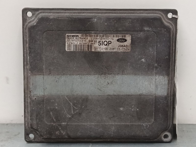 Recambio de centralita motor uce para ford fusion (ju_) 1.6 referencia OEM IAM S118107003K 2S6A12A650TG J38AC