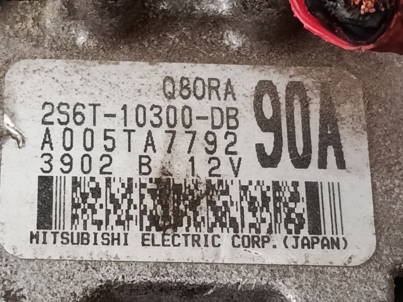 Recambio de alternador para ford fusion (ju_) 1.6 referencia OEM IAM 2S6T10300DB A005TA7792 