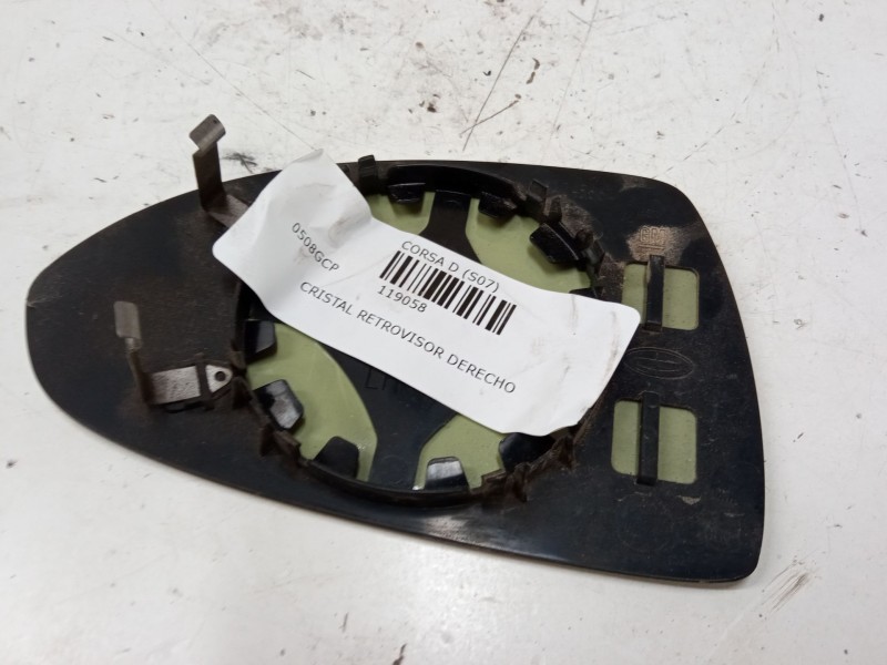 Recambio de cristal retrovisor derecho para opel corsa d (s07) 1.2 (l08, l68) referencia OEM IAM   
