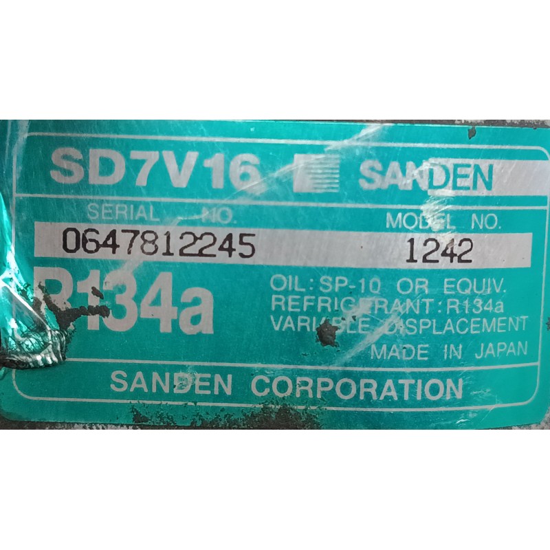 Recambio de compresor a/a para citroën c5 i (dc_) 1.8 16v (dc6fzb, dc6fze) referencia OEM IAM SD7V16  