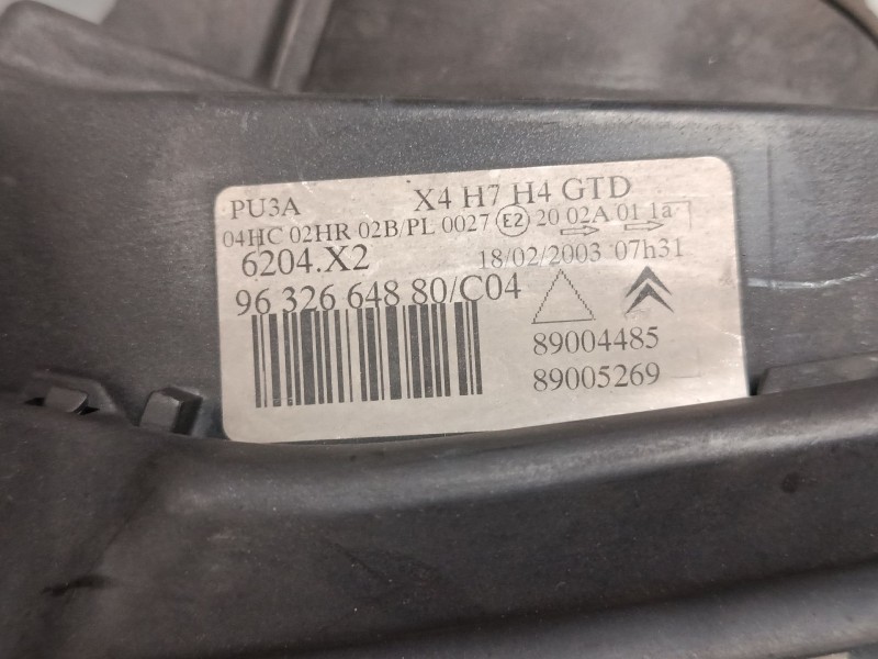 Recambio de faro izquierdo para citroën c5 i (dc_) 1.8 16v (dc6fzb, dc6fze) referencia OEM IAM   
